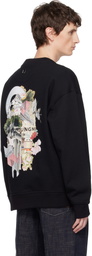 WOOYOUNGMI Black City Graphic Sweatshirt