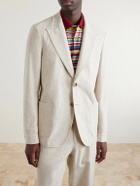 Oliver Spencer - Tillman Herringbone Cotton and Linen-Blend Suit Jacket - Neutrals
