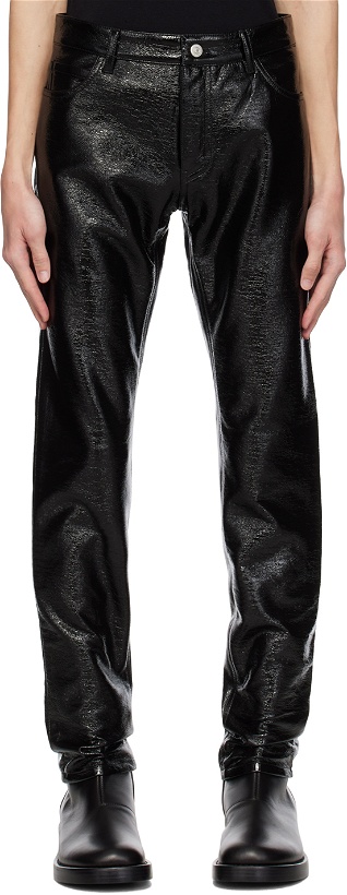 Photo: Courrèges Black Crinkled Trousers