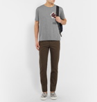 Valentino - Slim-Fit Printed Cotton T-Shirt - Men - Gray