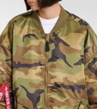 Vetements Camouflage bomber jacket