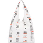 Maison Margiela White Luggage Label Tote