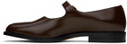 Maison Margiela Brown Tabi Mary-Janes Ballerina Flats