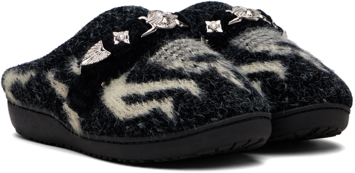 Toga Virilis Black SUBU Edition Knit Slipper Loafers
