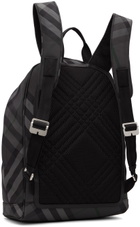 Burberry Gray Grid Backpack