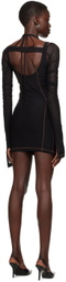 SRVC Black Marfa Minidress