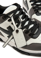 Off-white Out Of Office Panelled Leather Sneakers Grey