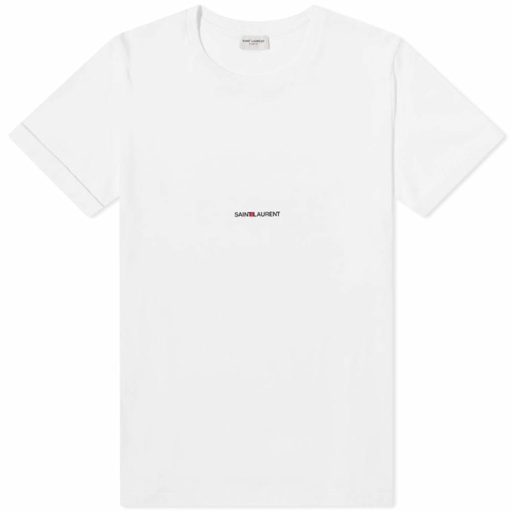 Photo: Saint Laurent Classic Archive Logo Tee