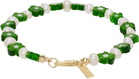 éliou White & Green Nikola Bracelet