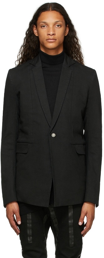 Photo: Boris Bidjan Saberi Black Resin-Dyed Suit2 Blazer