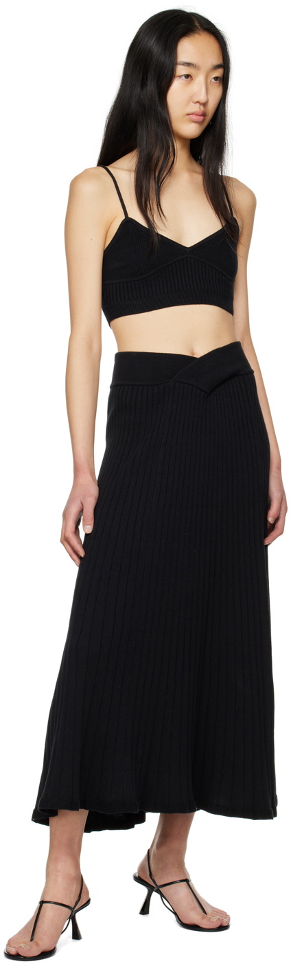 Anna Quan Black Celeste Midi Skirt