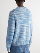 Corridor - Space-Dyed Cotton Sweater - Blue