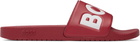 BOSS Red Large Logo-Detail Slides