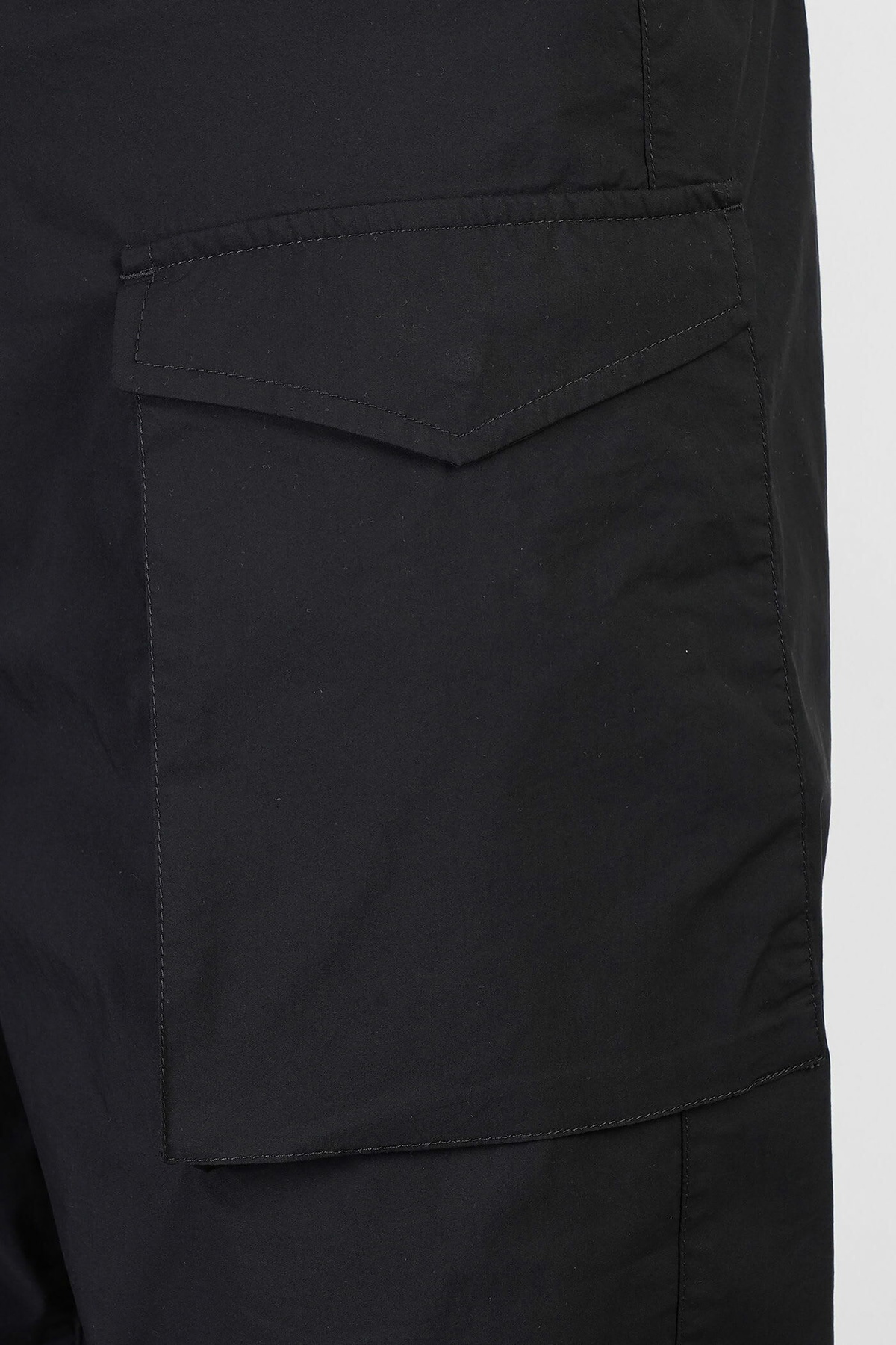 Aspesi Lou Bis Shorts In Black Cotton