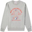 Tommy Jeans Men's New York Fast Food Crew Sweat in Silver Grey Heather