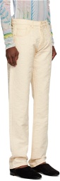 Casablanca Off-White Monogram Jeans