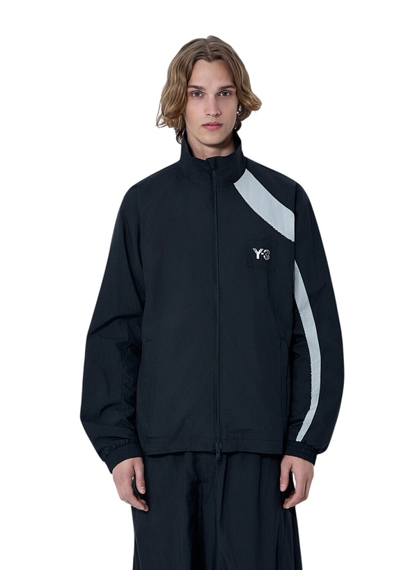 Photo: Y-3 Raw Edge 3 Stripes Nylon Shell Jacket