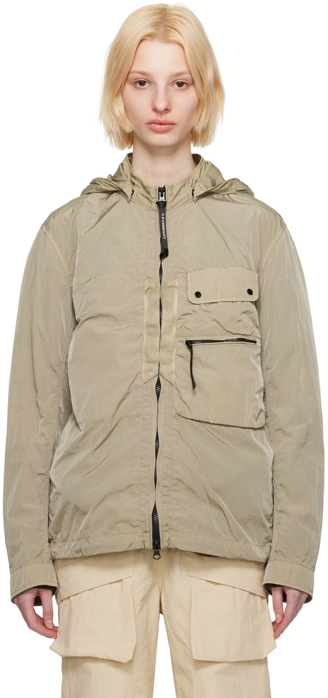 C.P. Company Taupe Goggle Jacket