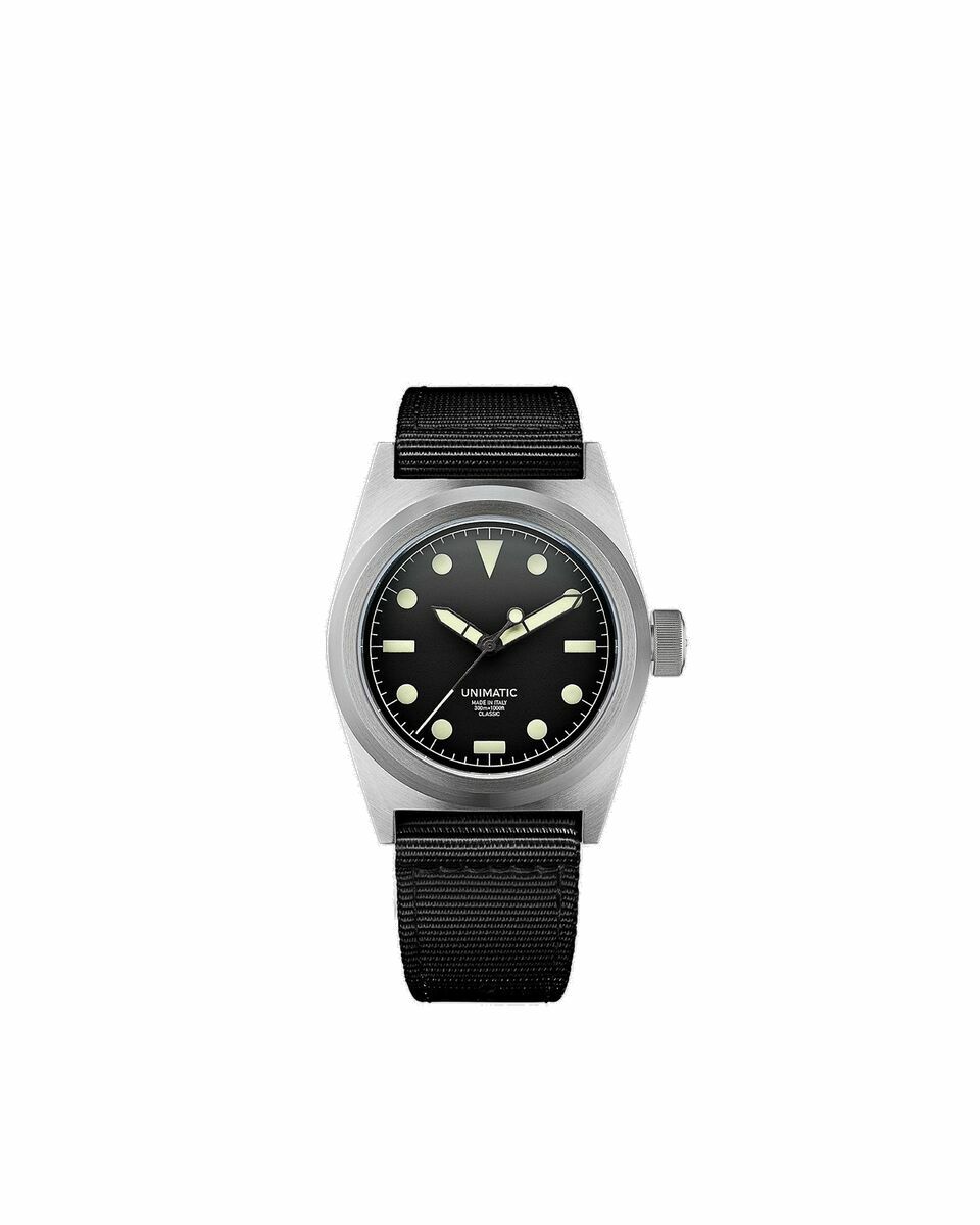 Photo: Unimatic Uc2 Black/Silver - Mens - Watches