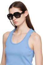 LOEWE Black Square Halfmoon Sunglasses