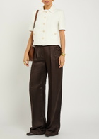 Etro Embroidered Linen Jacket Ivory