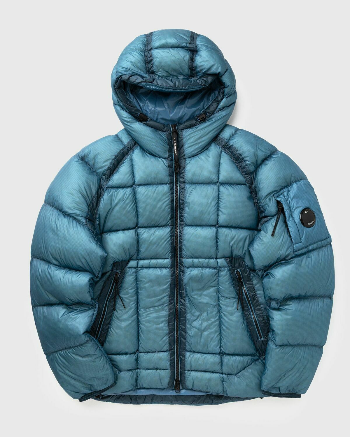 ジャケット・アウター D.D. SHELL HOODED DOWN PUFFER JACKET C.P. Company D.D. Shell Hooded Down Puffer Jacket Blue Mens Down