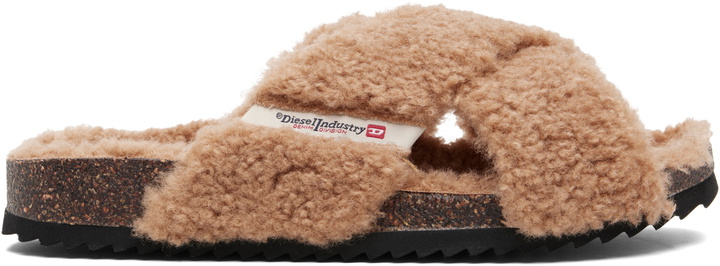Photo: Diesel Brown D-Woodstock Cross Sandals