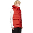Y-3 Red Down Classic Puffy Vest