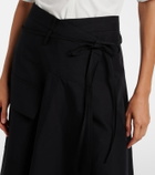 Bottega Veneta Asymmetric cotton midi skirt