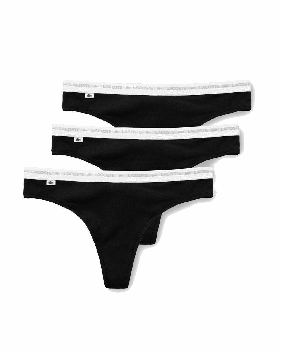 Photo: Lacoste Underwear Thong Black - Womens - (Sports ) Bras