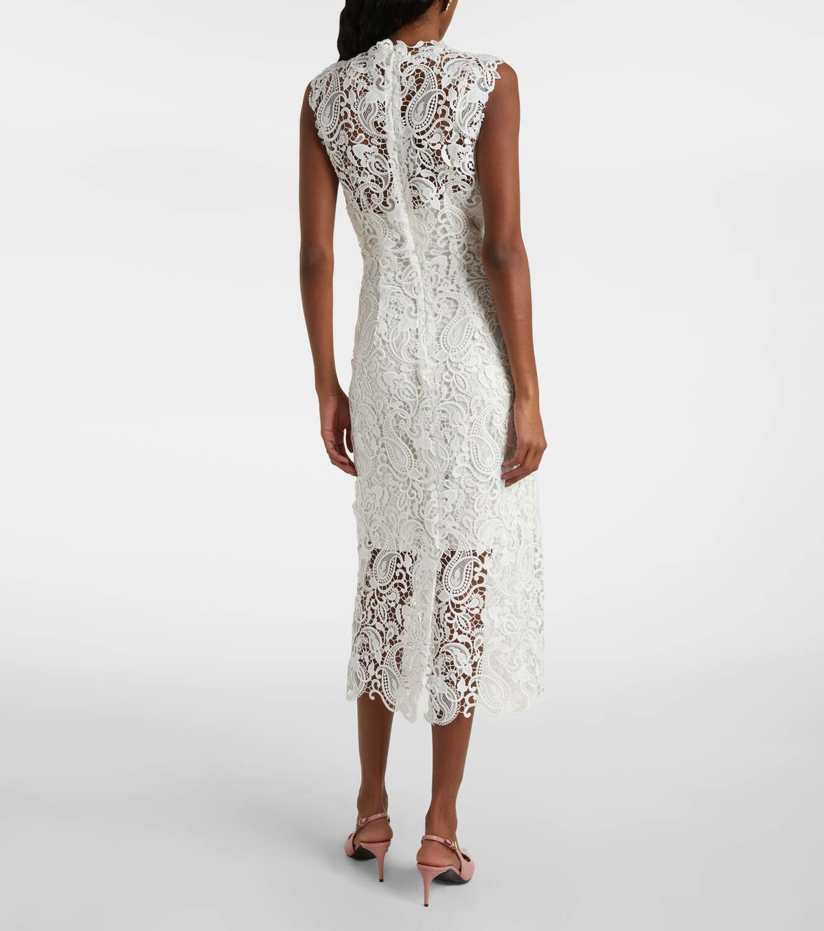 Monique Lhuillier Lace midi dress