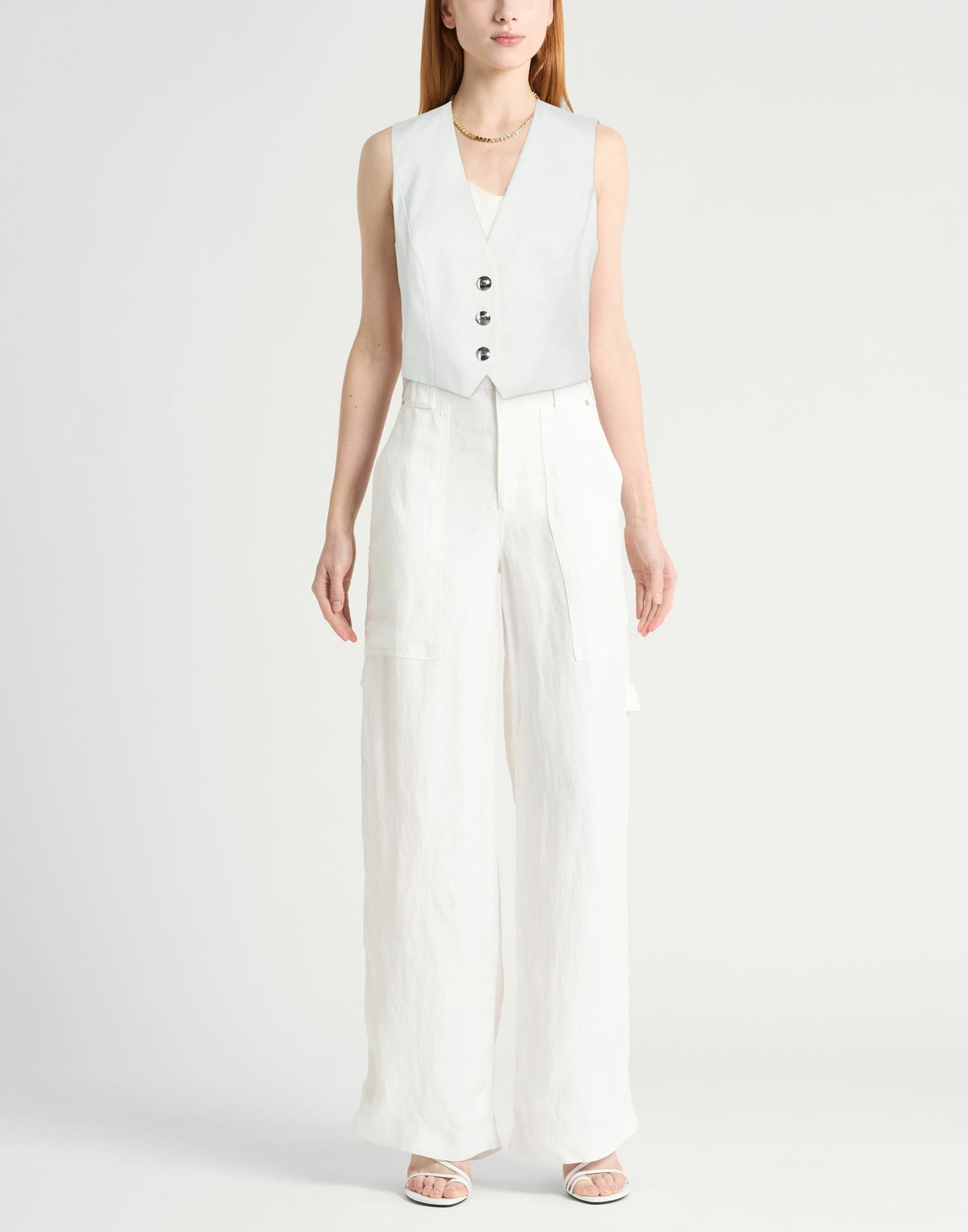 Hugo Womens Tailored Vest Light in Grey
