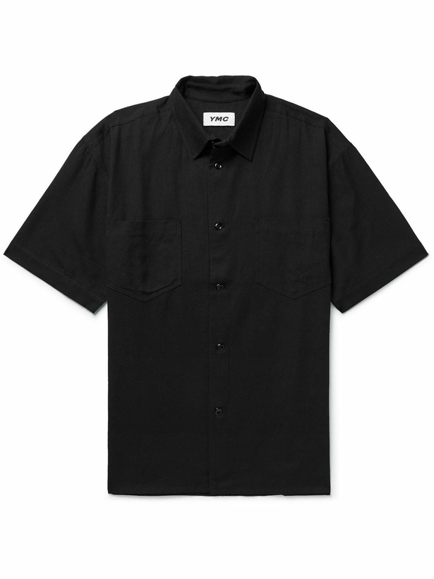 Photo: YMC - Mitchum Appliquéd Cotton Shirt - Black