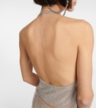 Giuseppe di Morabito Crystal-embellished halterneck top