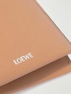 LOEWE - Logo-Print Leather Billfold Wallet
