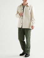 Miles Leon - Herringbone Wool and Cashmere-Blend Overshirt - Neutrals