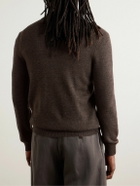 De Bonne Facture - Slim-Fit Virgin Wool Polo Shirt - Brown