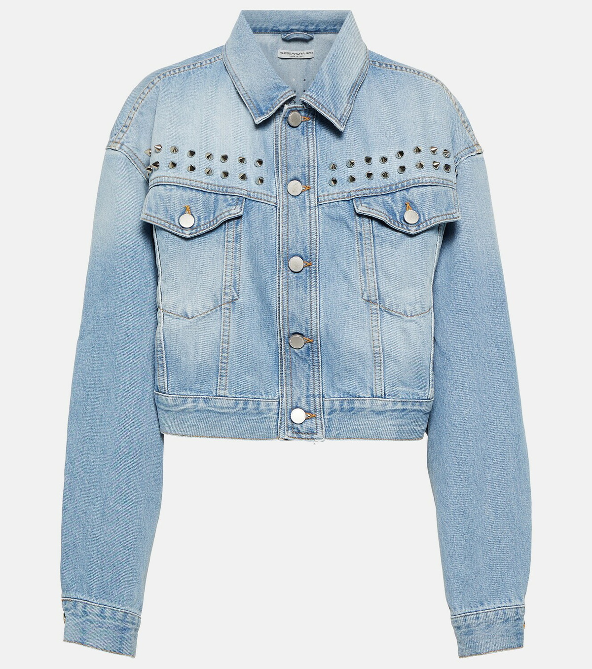 Alessandra Rich Embellished denim jacket