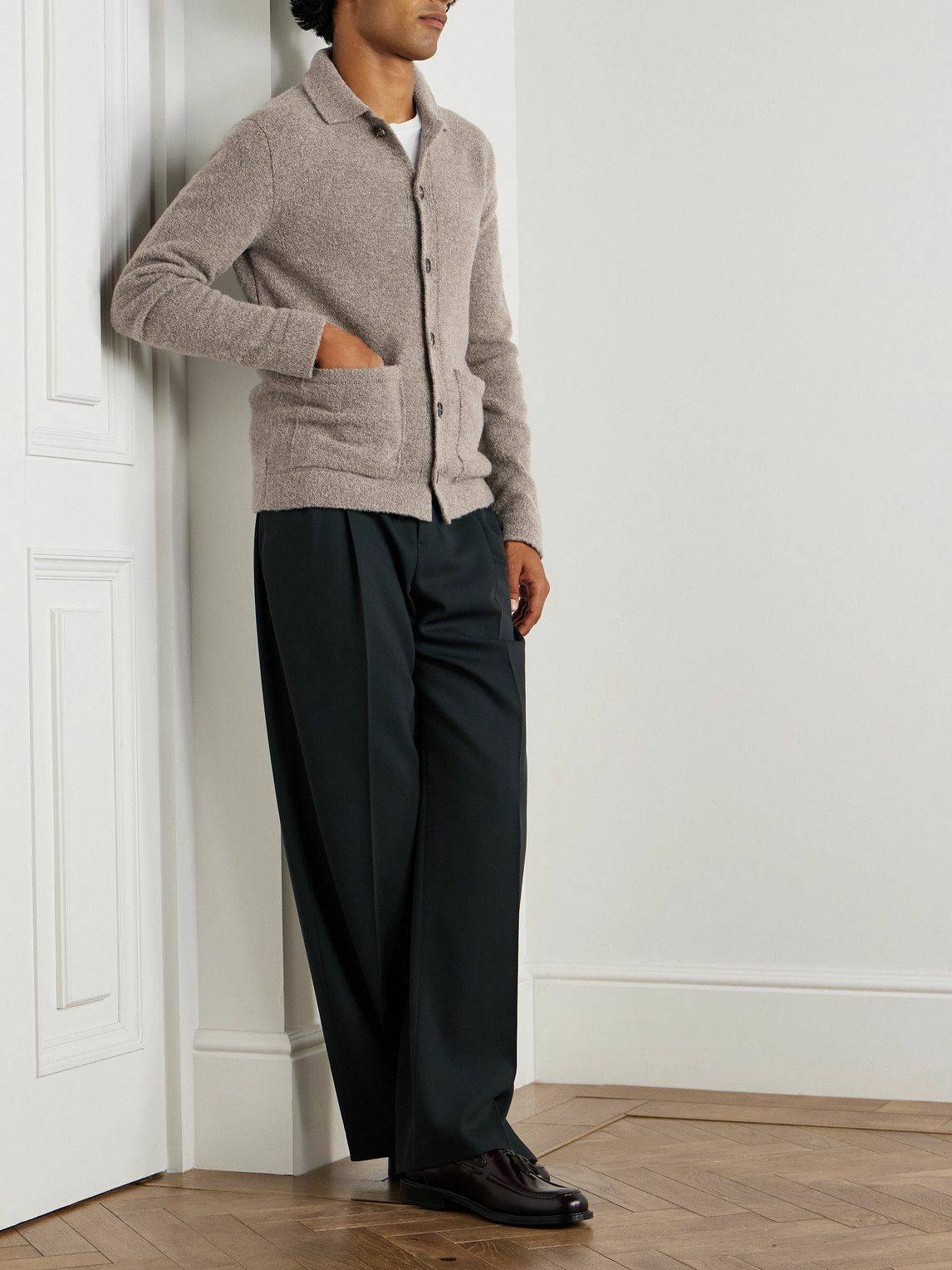 Incotex - Wool-Blend Cardigan - Brown