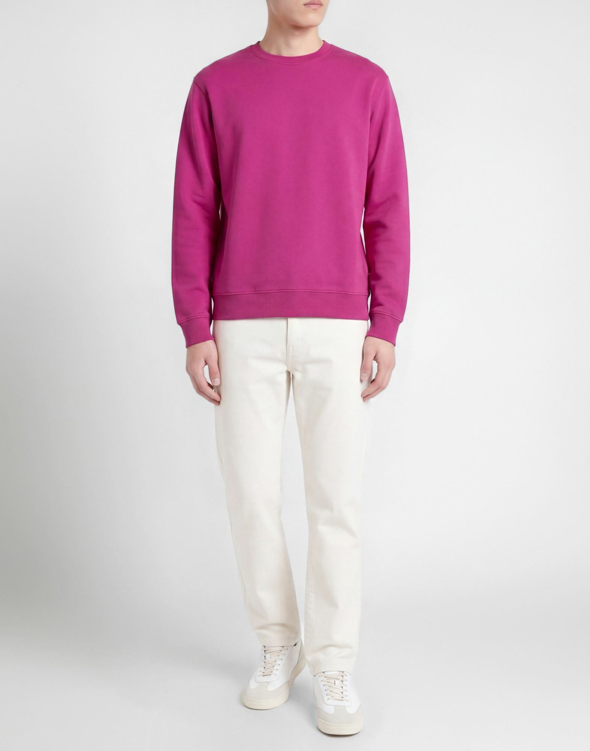 Colorful Standard Mens Sweatshirt Fuchsia
