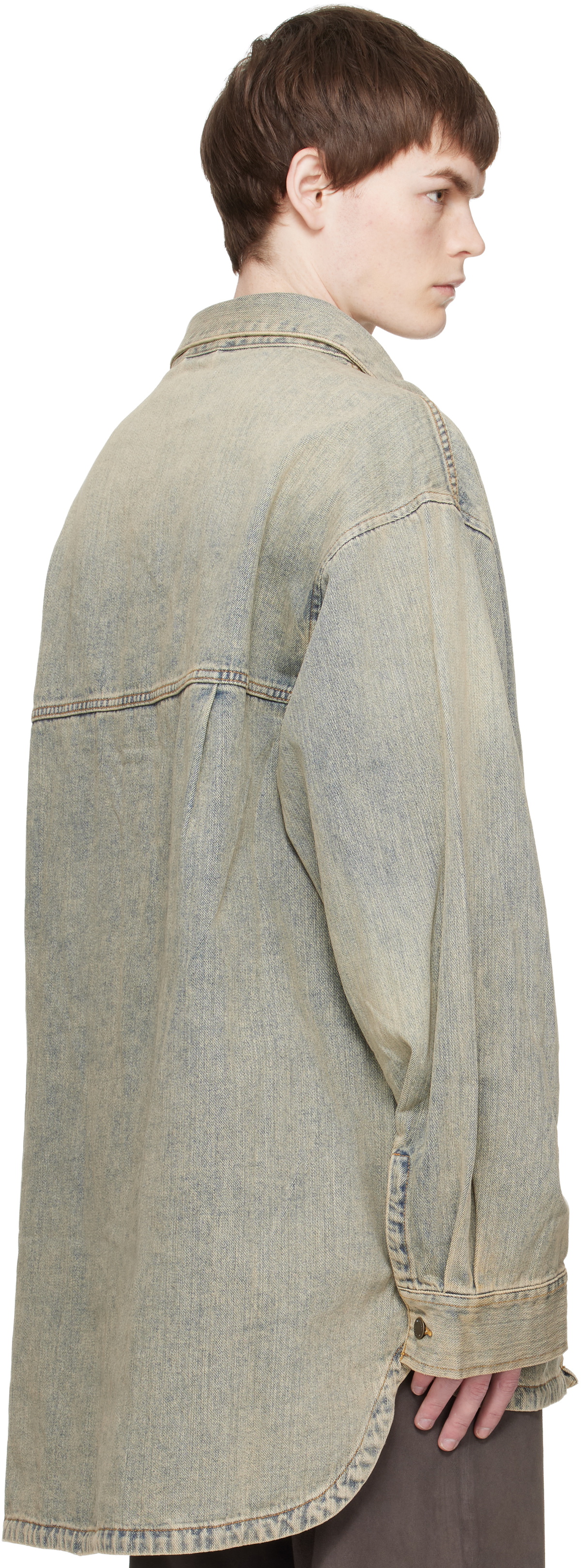 Entire Studios Blue Herculean Denim Shirt