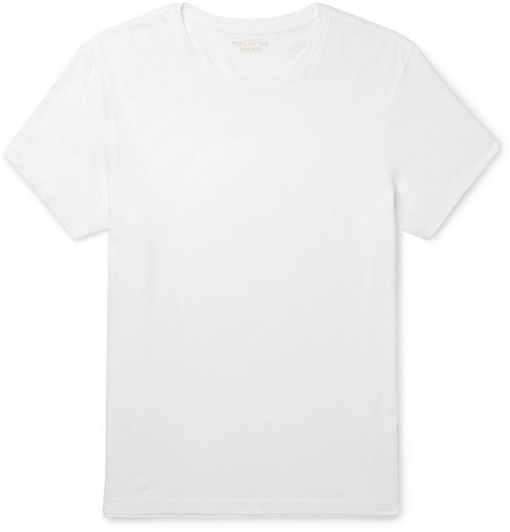 Photo: J.Crew - Mercantile Slim-Fit Cotton-Jersey T-Shirt - Men - White