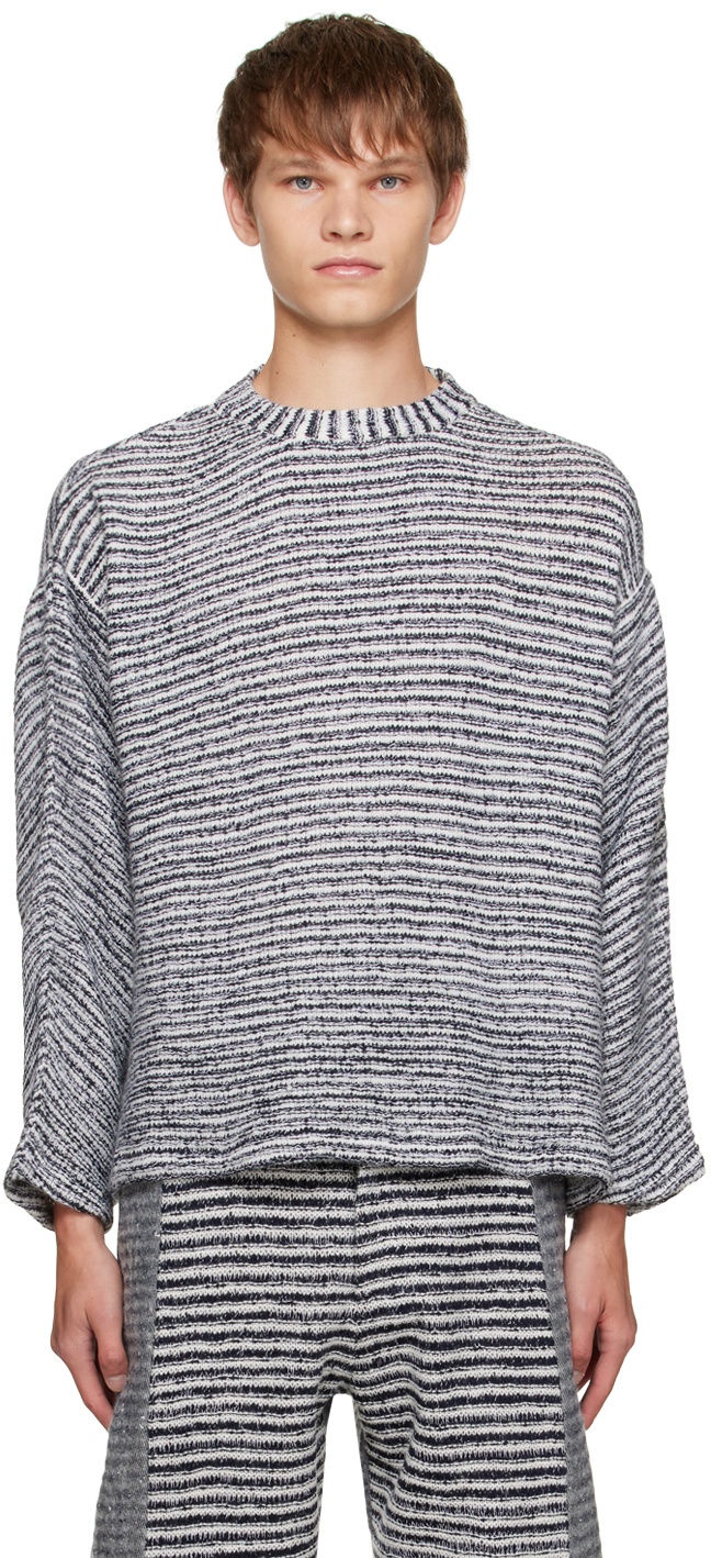 Photo: VITELLI Blue & White Striped Sweater