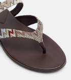 Missoni Luise Zigzag thong sandals