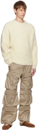 Mugler Off-White Mohair Sweater
