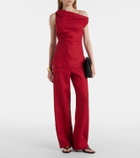 Faithfull Isabel high-rise linen straight pants