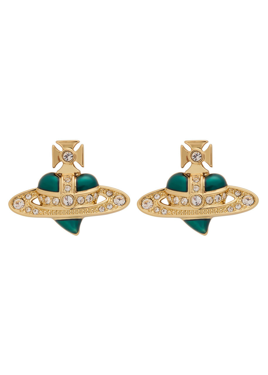 Vivienne Westwood Gold & Pink Darlene Earrings Vivienne Westwood