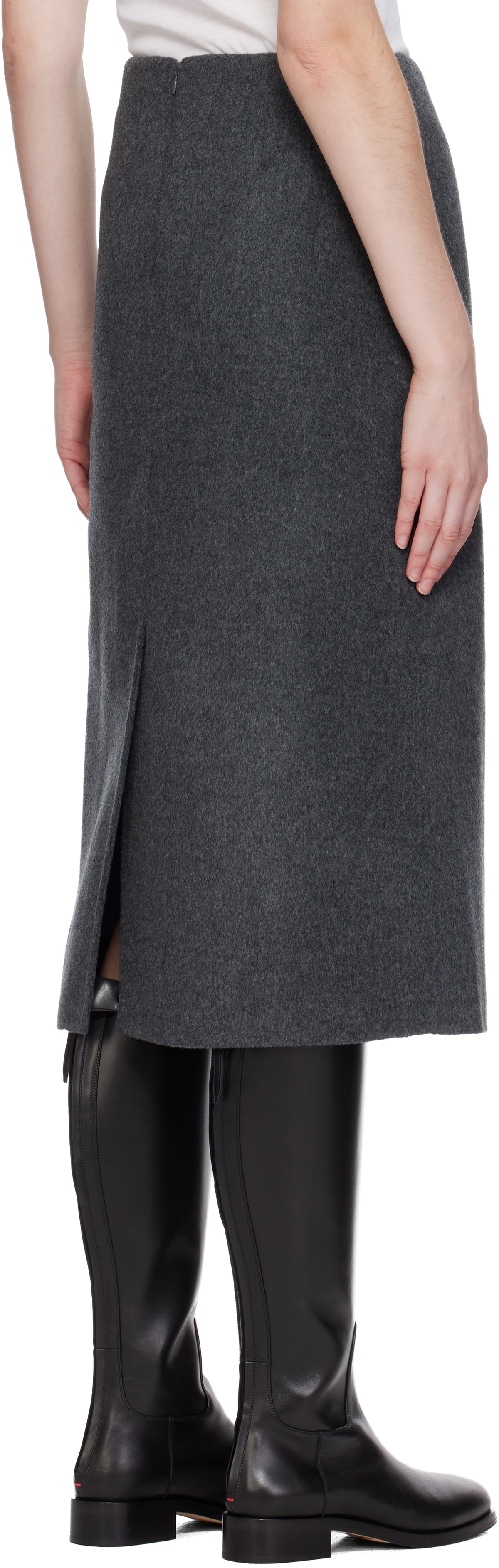 Nothing Written Gray Sander Midi Skirt