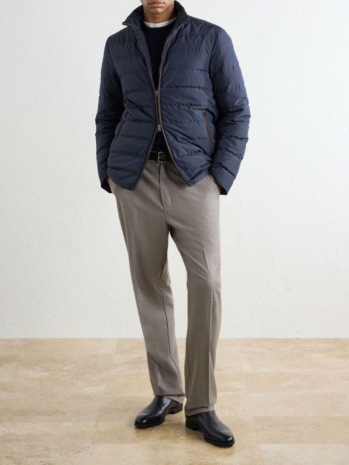 Herno - Quilted Padded Down Jacket - Blue