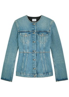 Haikure Temple Lagoon Wash Denim Jacket Blue